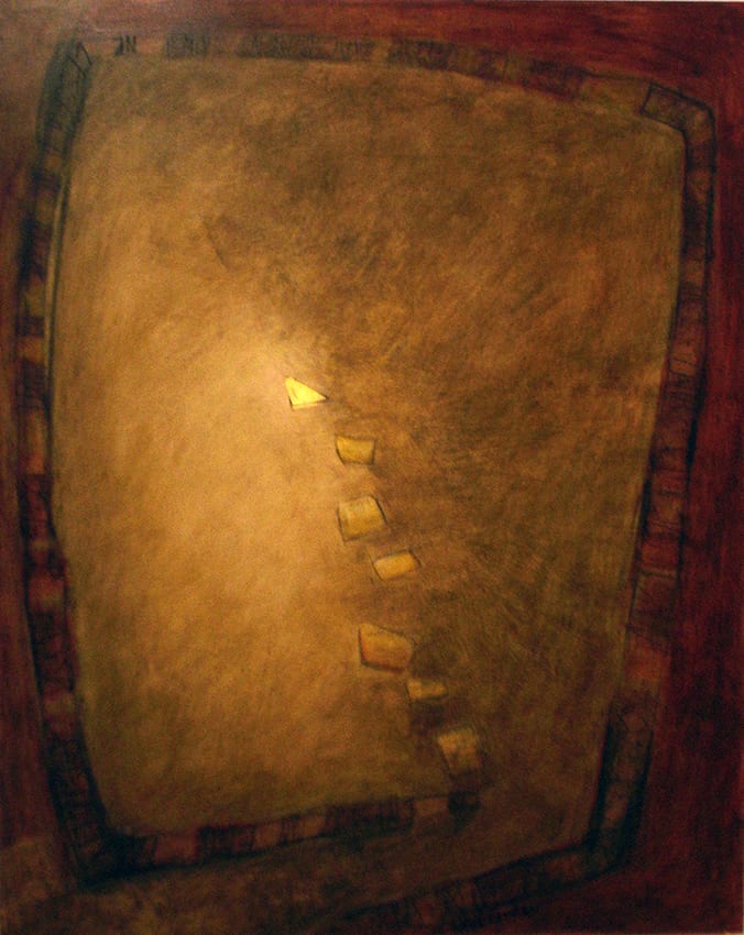 100x100 cm - Vers le rouge